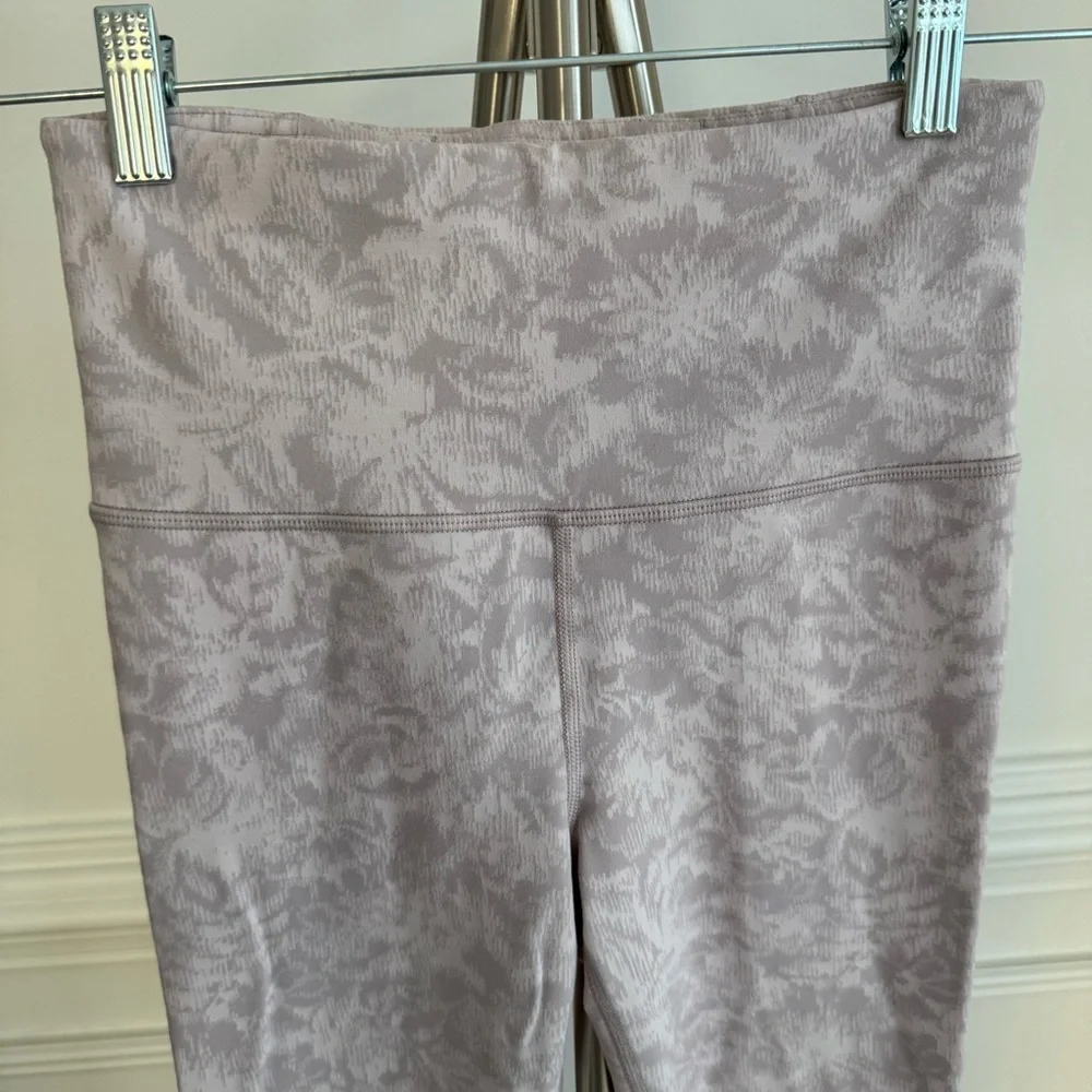 Athleta Cream Soft Pink Elation Textured Tights Small - Picture 5 of 8